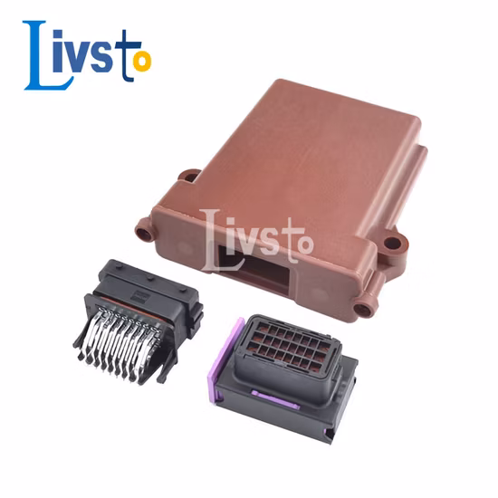 1 Kit Set 24 Pin Way Automotive Boîtier de boîtier ECU en plastique étanche avec connecteurs Fci mâles et femelles assortis