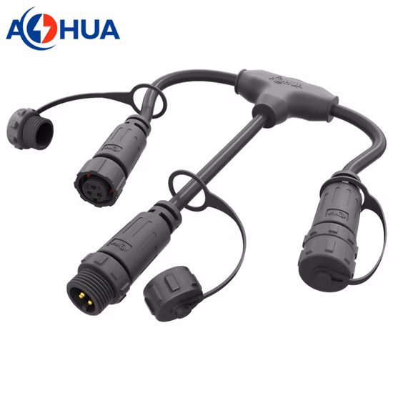 PVC/Nylon étanche LED IP67 fil mâle femelle connecteur circulaire câble électrique IP68 220 V prise M15 Gyd Bett connecteur