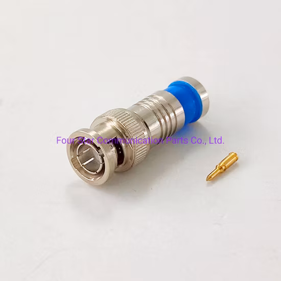 Fil d'antenne CCTV électrique étanche RF Coaxial 50ohm Audio BNC prise mâle connecteur de Compression pour câble RG6